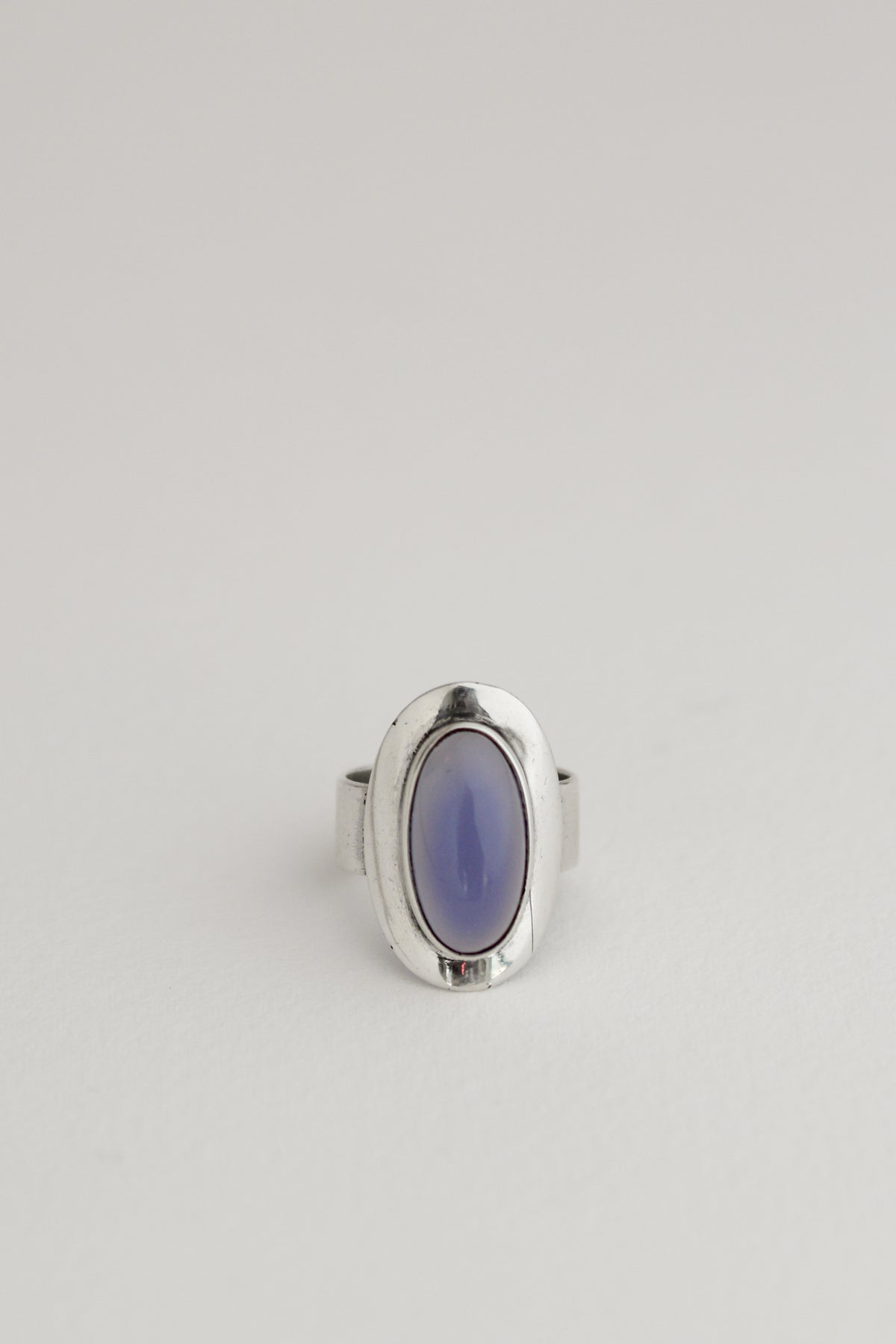 Silver Chalcedony Ring