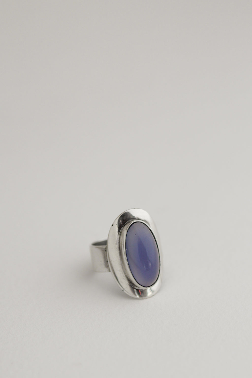 Silver Chalcedony Ring