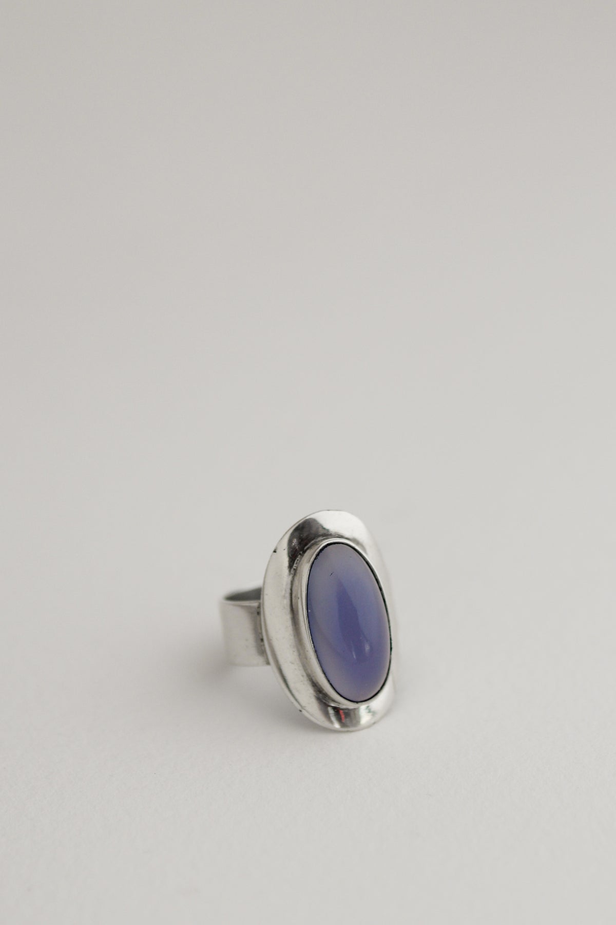 Silver Chalcedony Ring