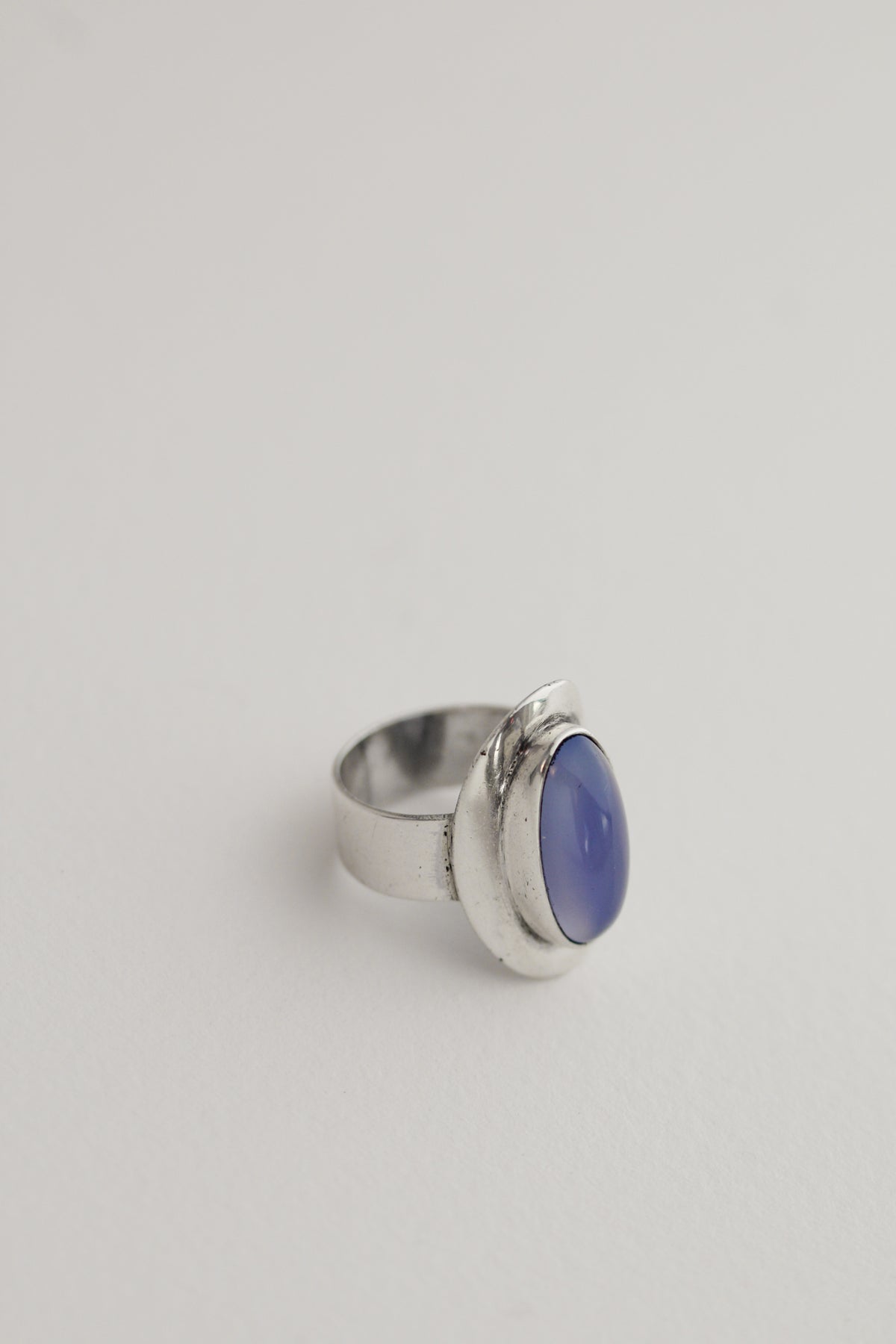 Silver Chalcedony Ring