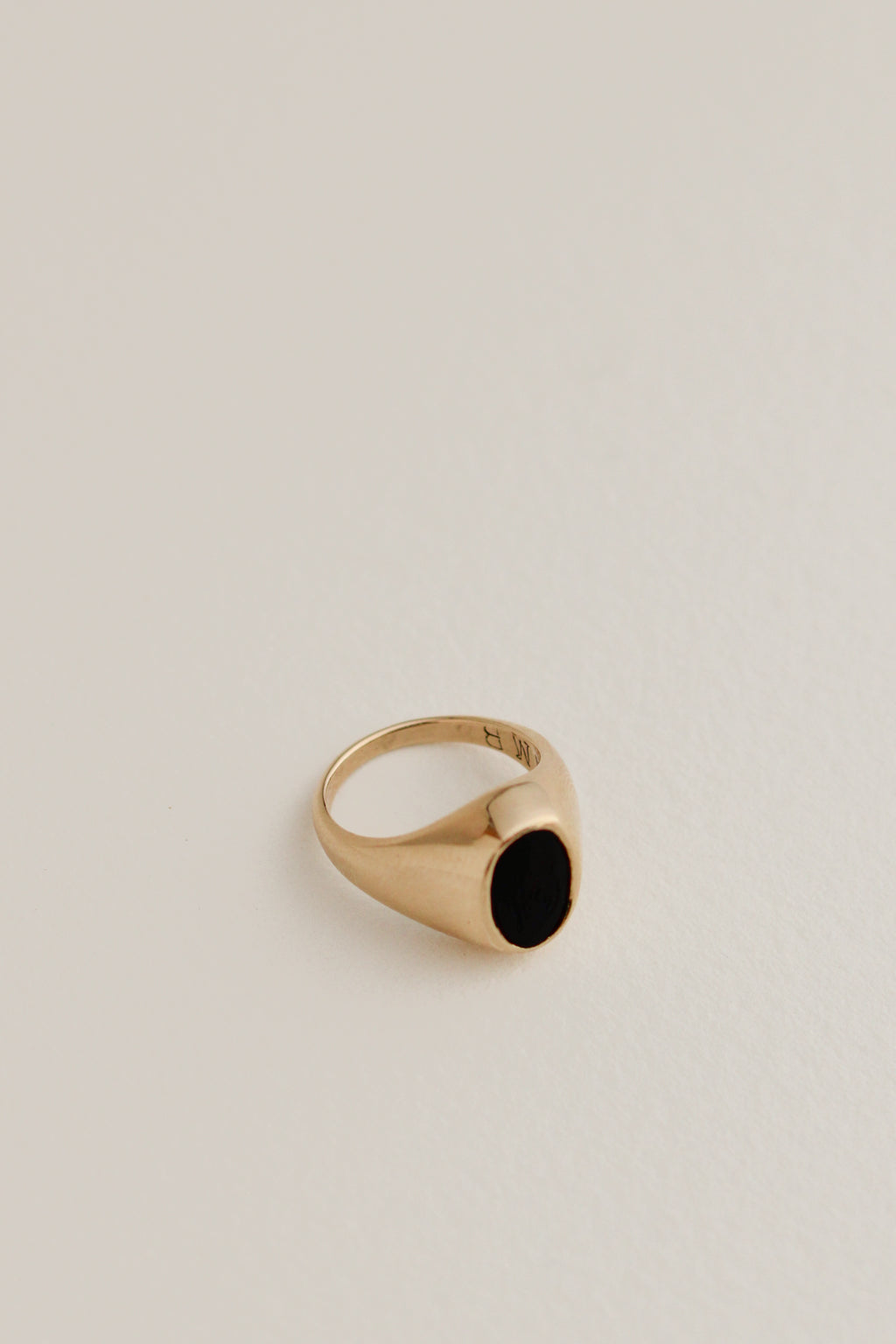 10k Onyx Pinky Ring