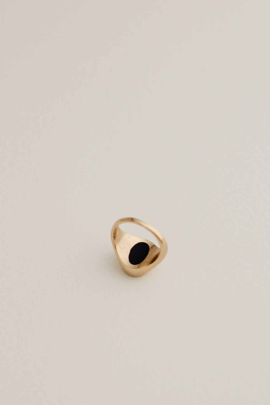 10k Onyx Pinky Ring
