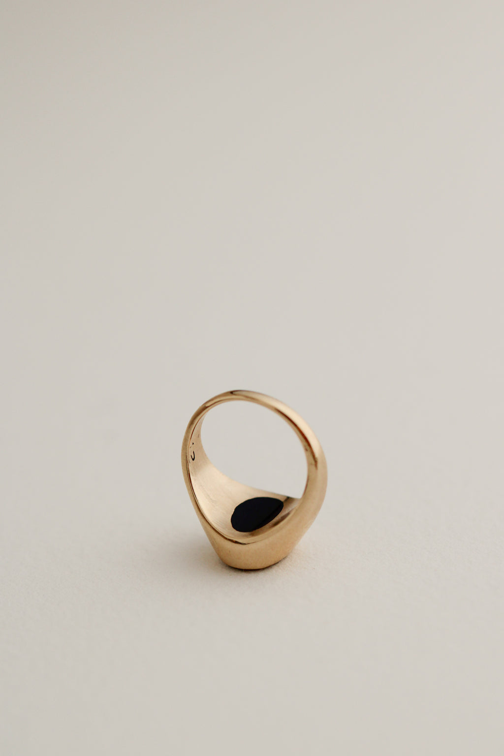 10k Onyx Pinky Ring