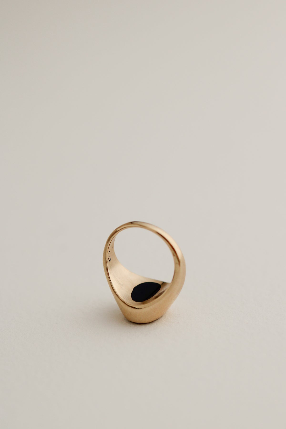 10k Onyx Pinky Ring