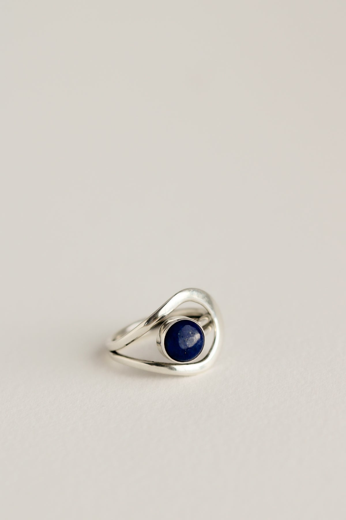 Adjustable Lapis Ring