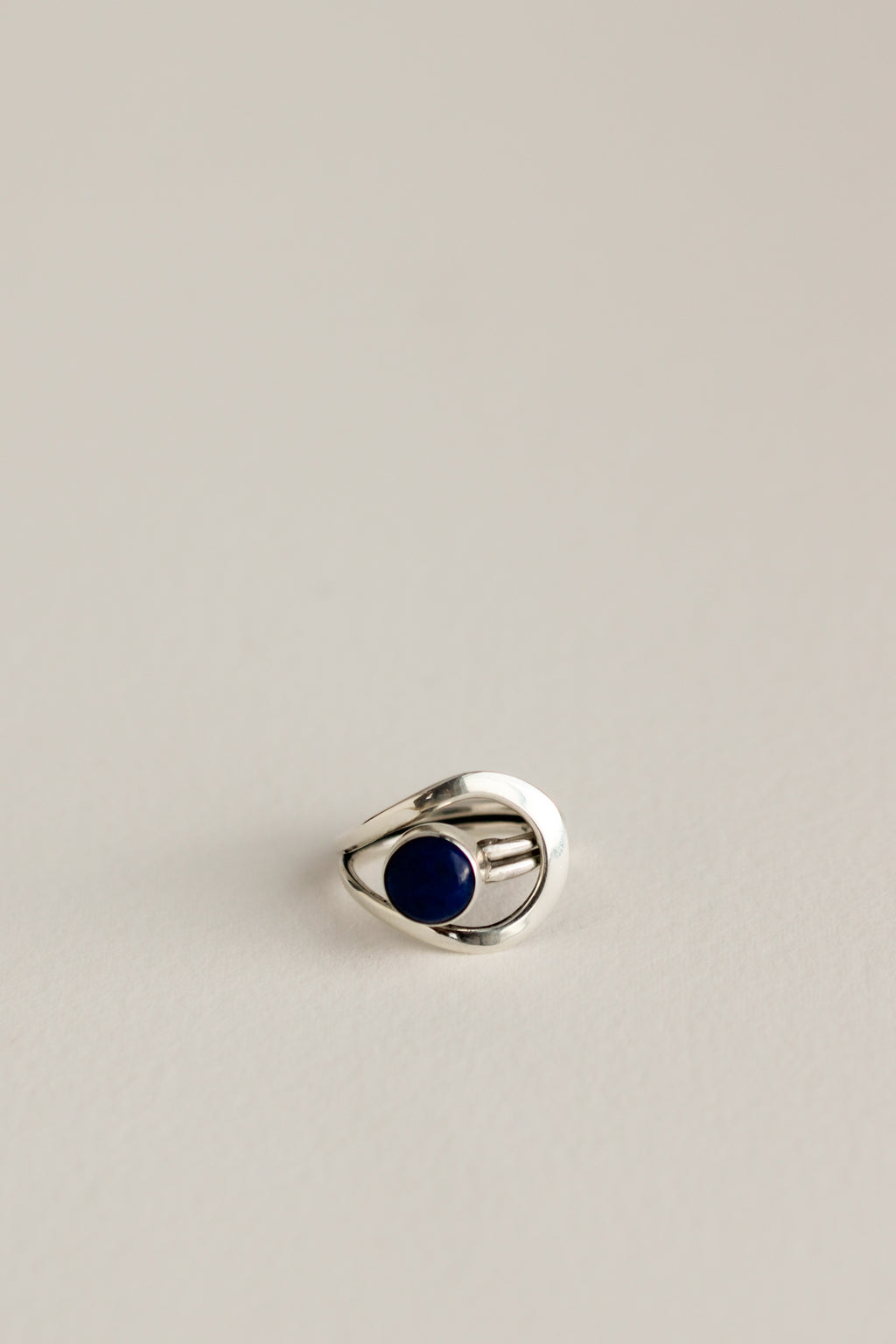 Adjustable Lapis Ring