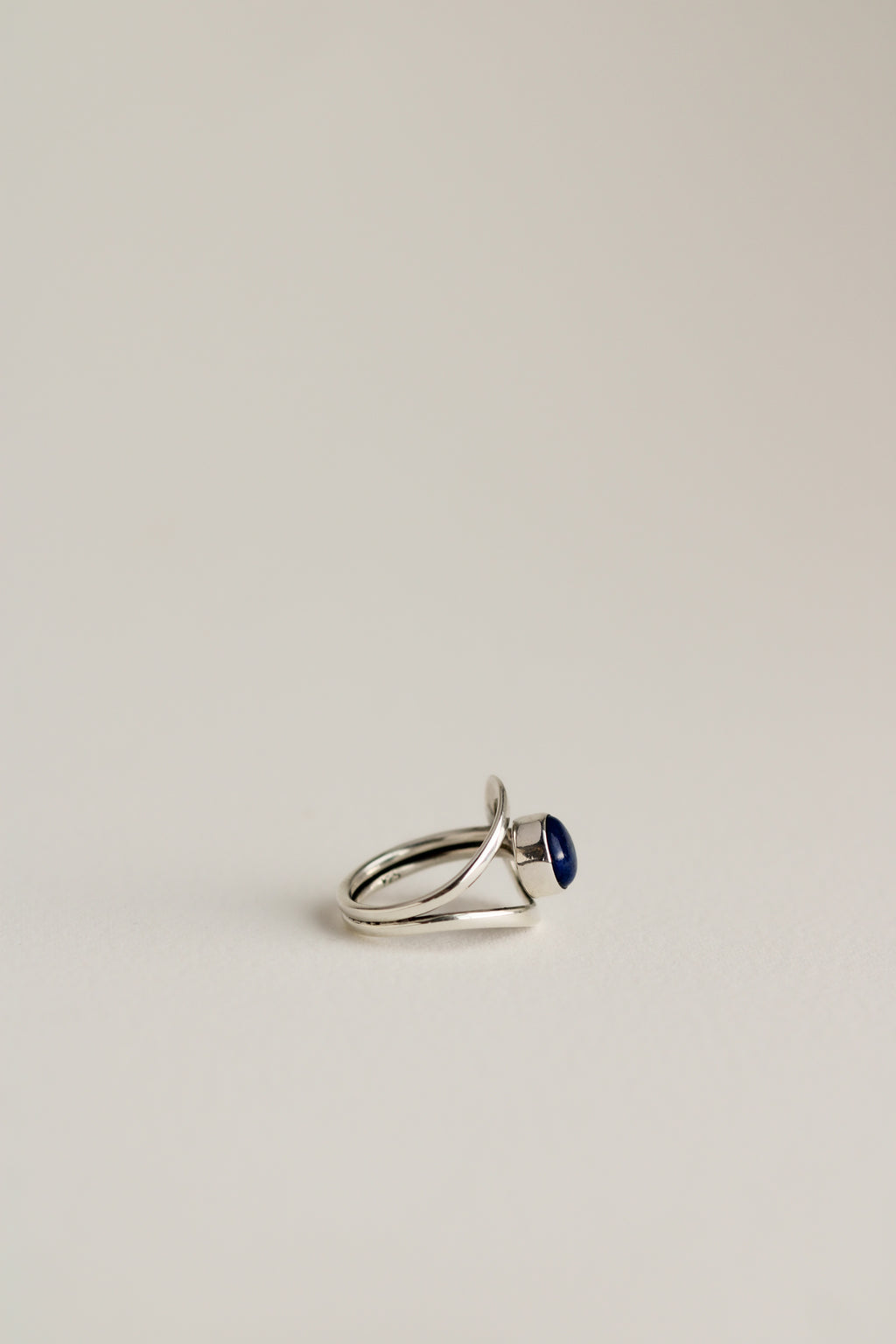 Adjustable Lapis Ring