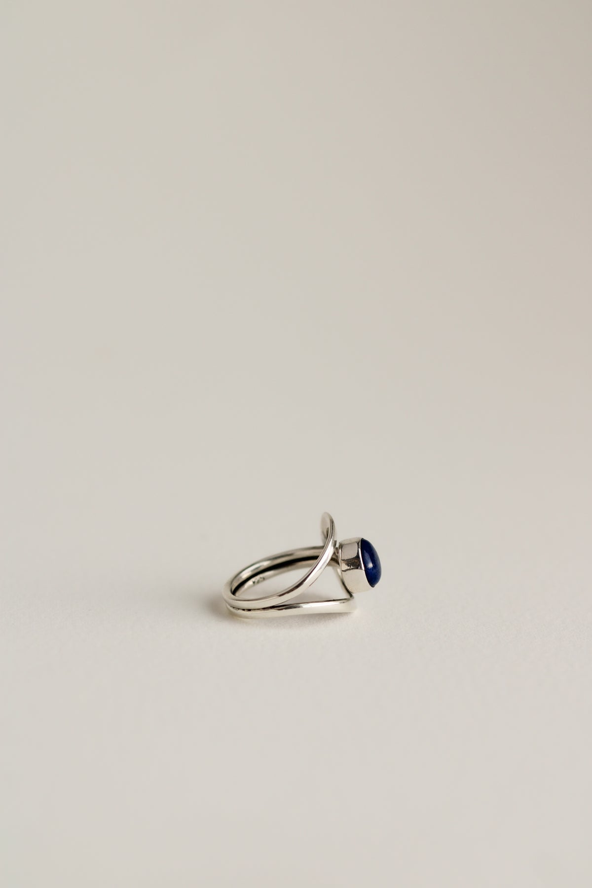 Adjustable Lapis Ring