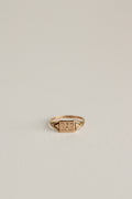 10k "BAR" Signet Ring