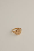 10k Oval Pinky Signet Ring