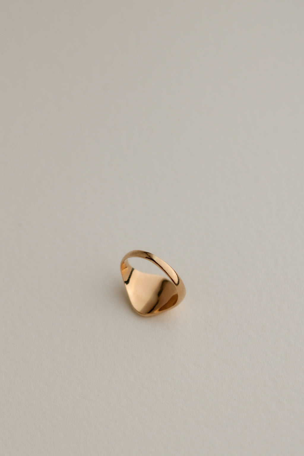 10k Oval Pinky Signet Ring