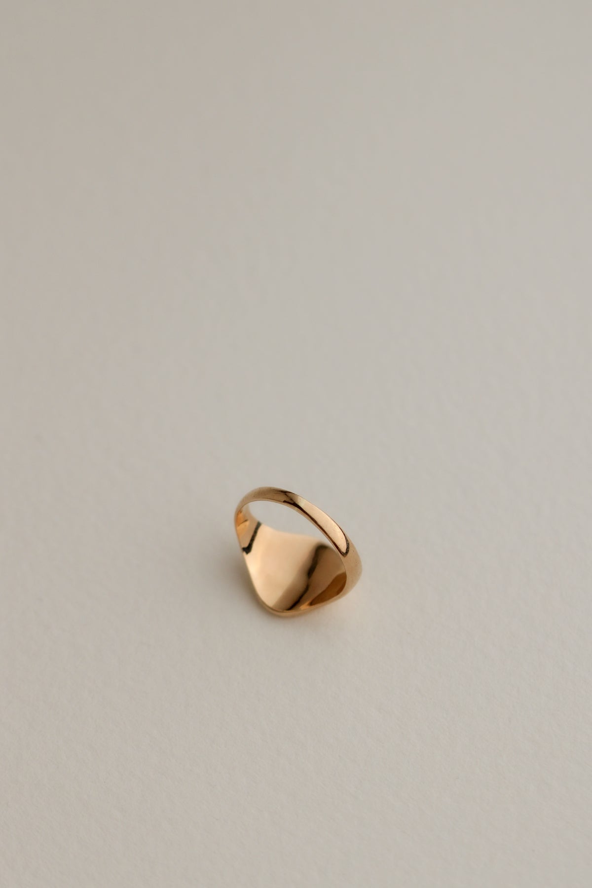 10k Oval Pinky Signet Ring