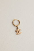 18k Charm Hoop