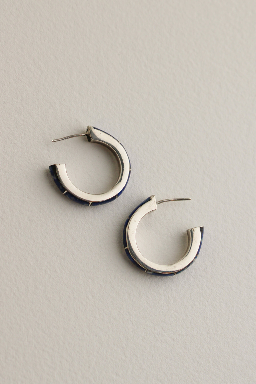 Lapis Lazuli Hoops