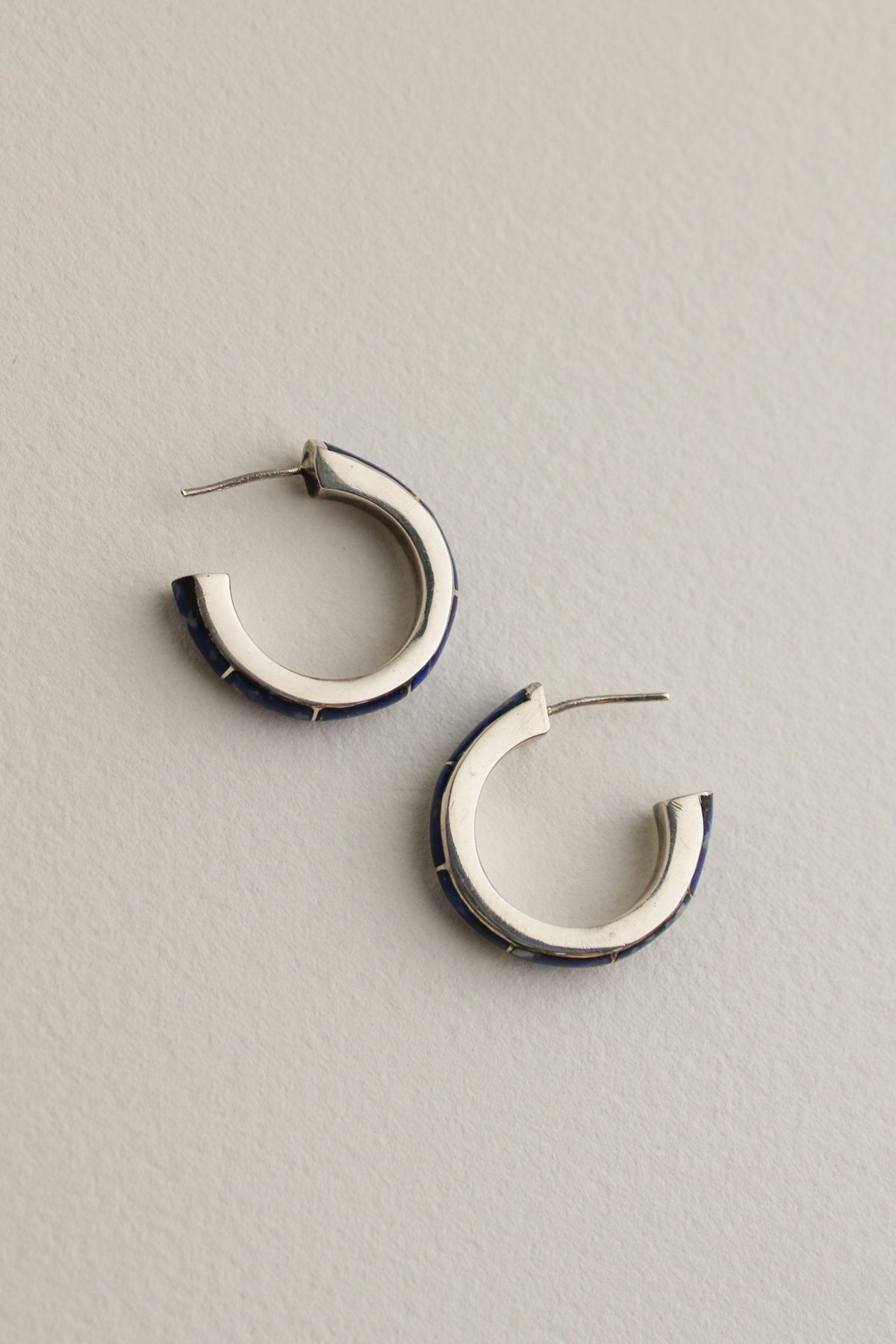 Lapis Lazuli Hoops