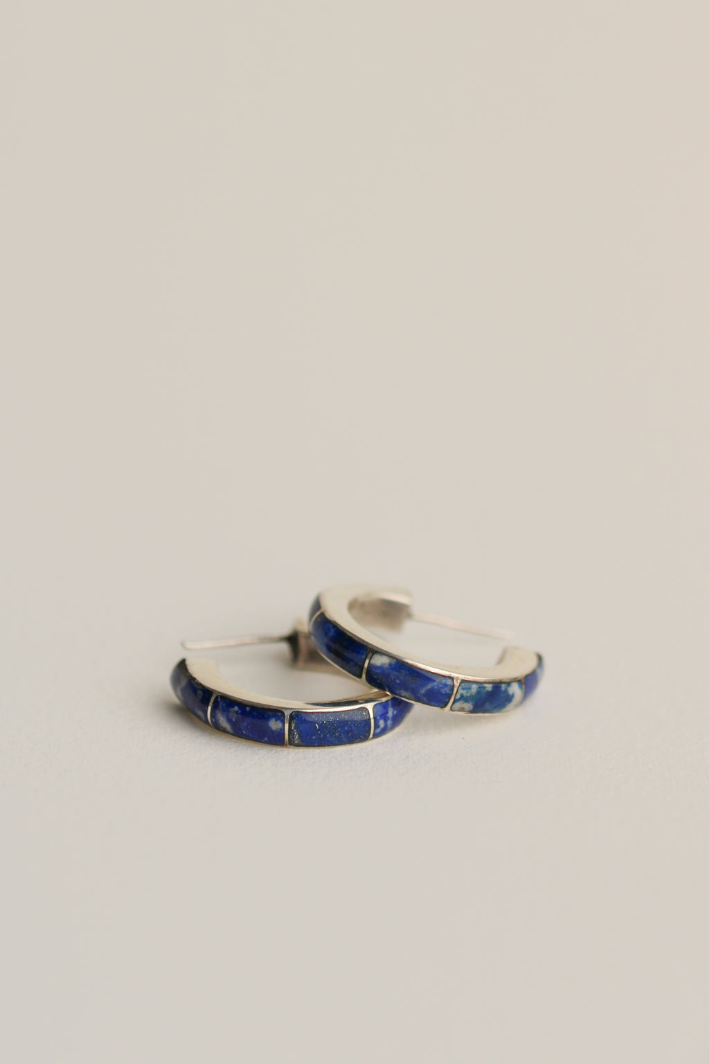 Lapis Lazuli Hoops