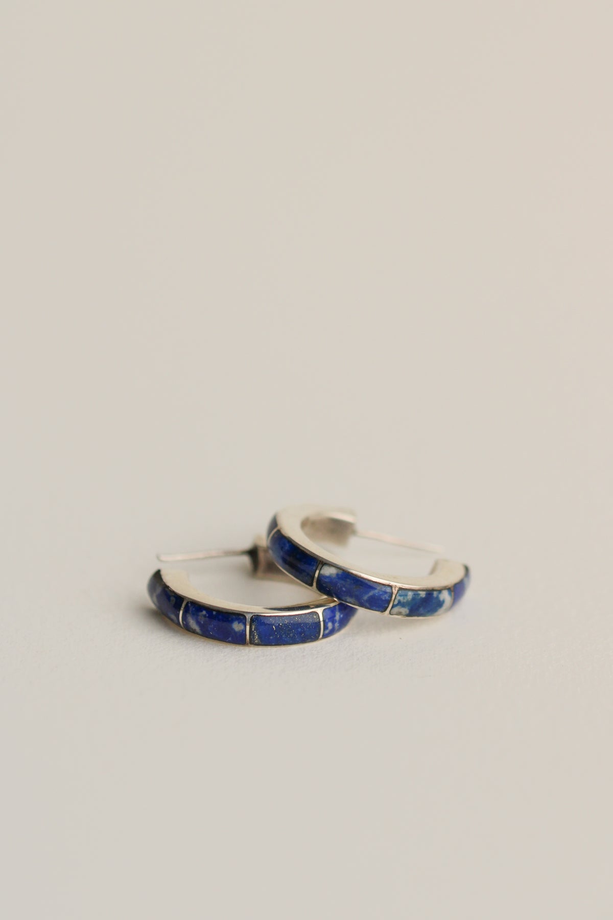 Lapis Lazuli Hoops