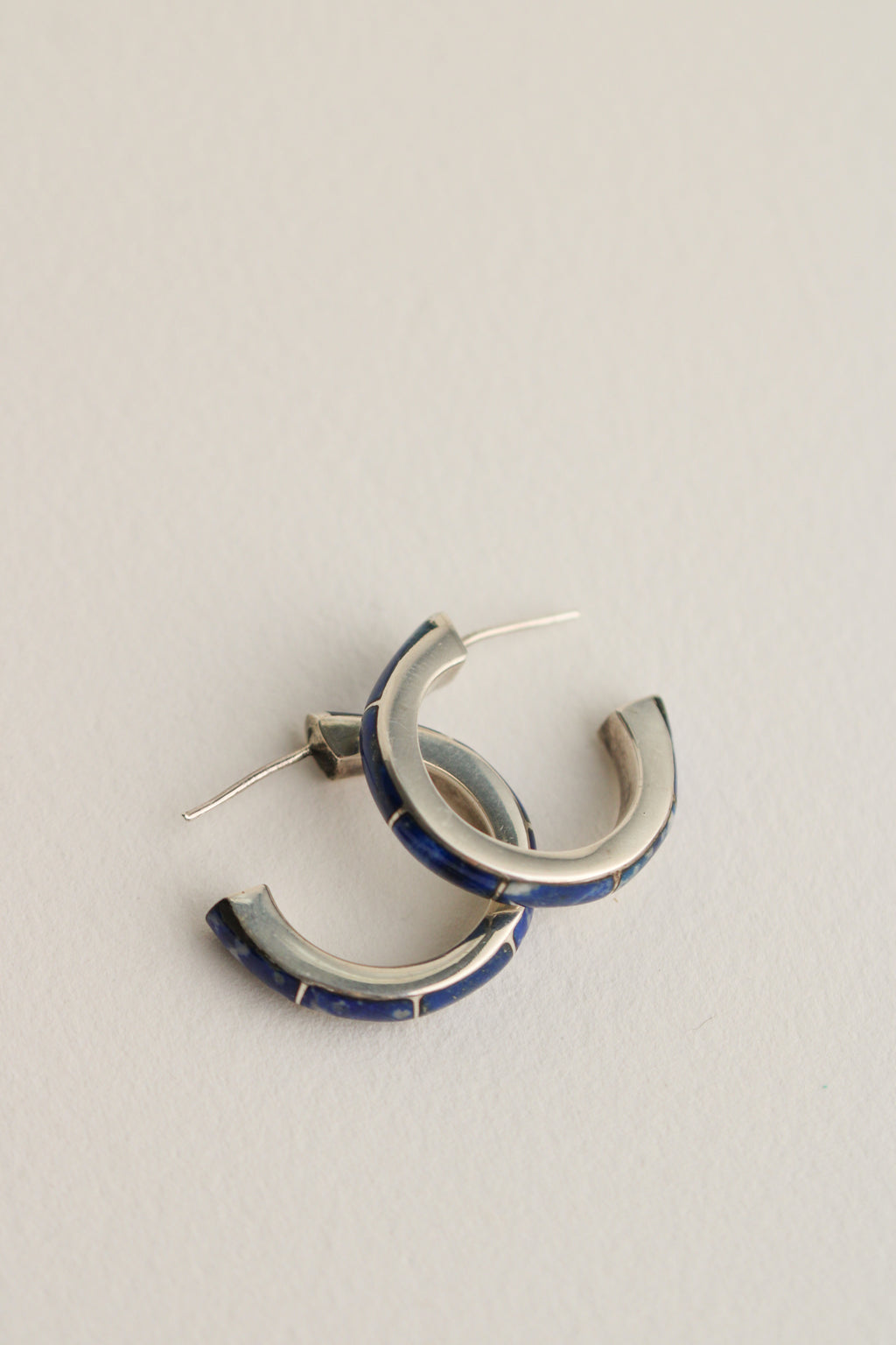 Lapis Lazuli Hoops