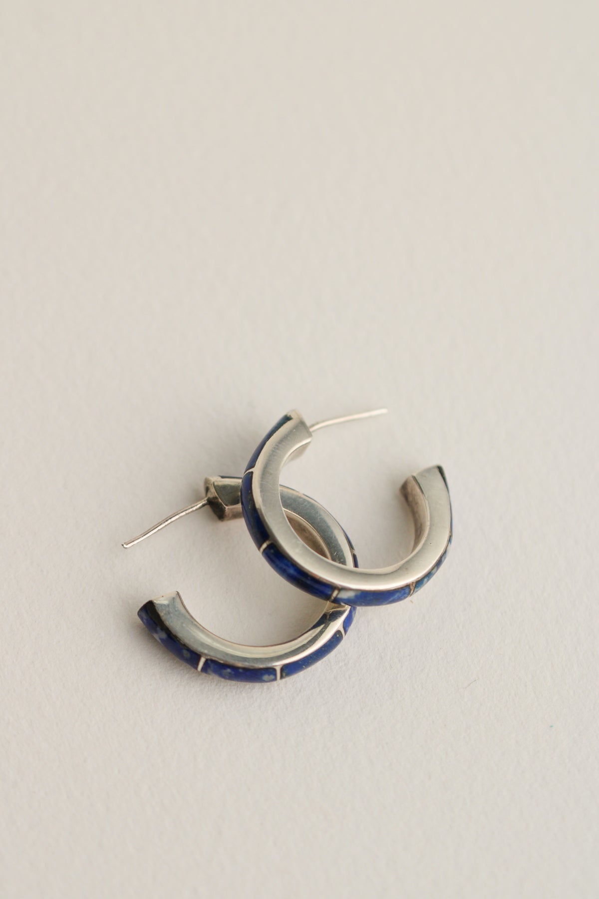 Lapis Lazuli Hoops
