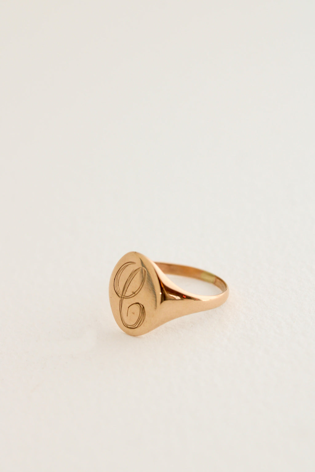 10k "C" Signet Ring
