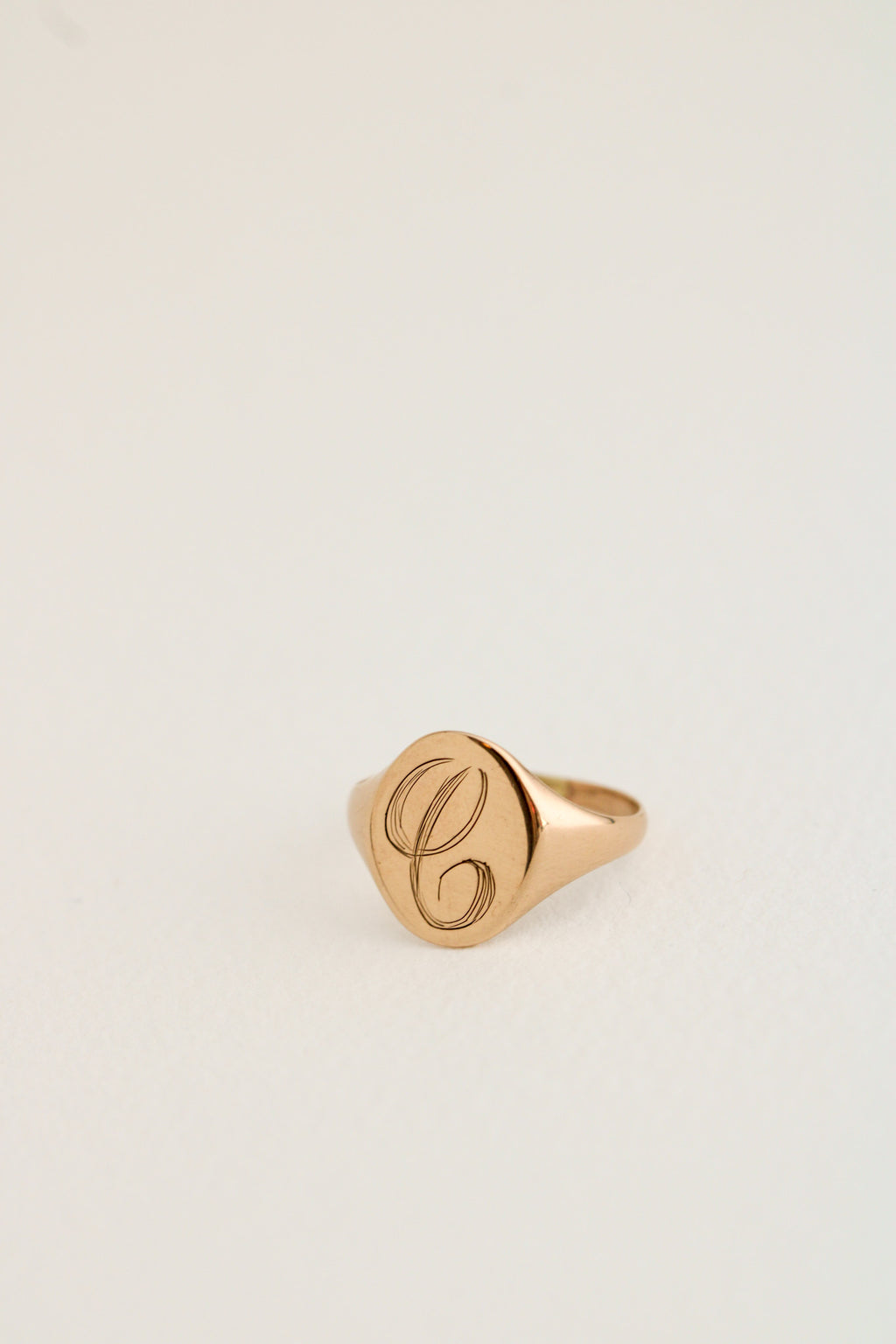 10k "C" Signet Ring